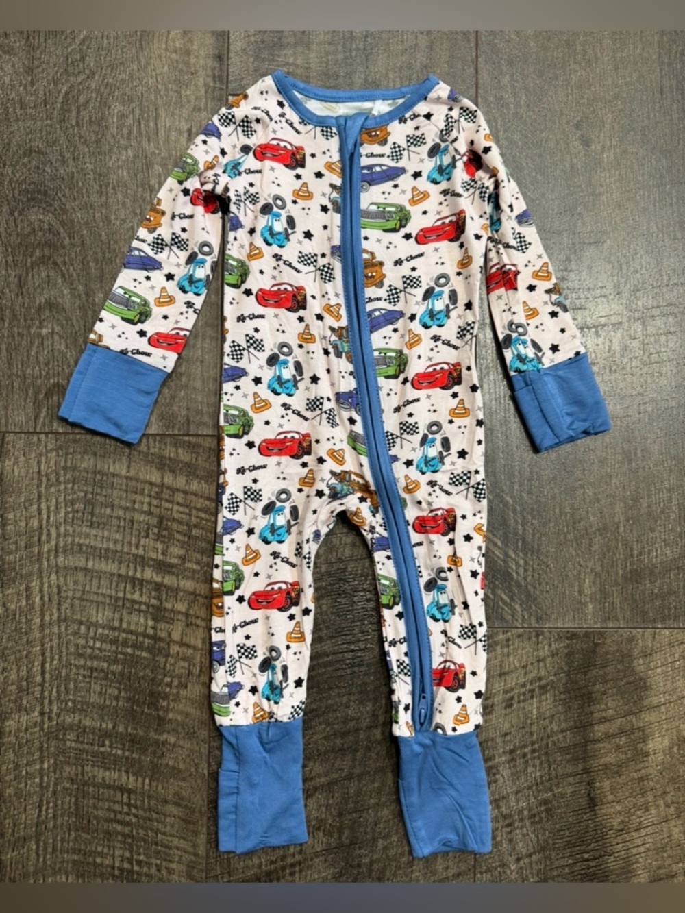 Bamboo Zipper Sleeper Disney Pixar “Cars” Print 3-6m